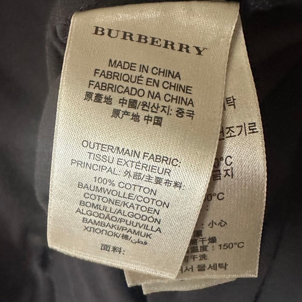 Burberry Brit Polo Shirt Mens Large Black Plaid Trim Old Money Designer Golf - Picture 6 of 8